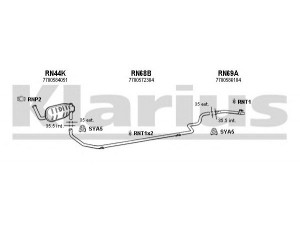 KLARIUS 720515U išmetimo sistema
