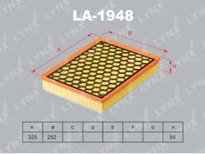 LYNXauto LA-1948 oro filtras 
 Filtrai -> Oro filtras
13 71 7 798 342
