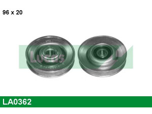 LUCAS ENGINE DRIVE LA0362 kreipiantysis skriemulys, V formos rumbuotas diržas 
 Diržinė pavara -> V formos rumbuotas diržas/komplektas -> Laisvasis/kreipiamasis skriemulys
1161300160, 1161300460, 1231300015