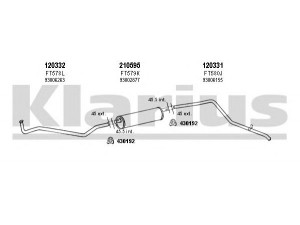 KLARIUS 330467E išmetimo sistema