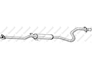 BOSAL 286-825 vidurinis duslintuvas 
 Išmetimo sistema -> Duslintuvas
GEX-33489, WCE-033489