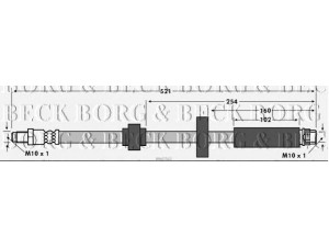 BORG & BECK BBH7562 stabdžių žarnelė 
 Stabdžių sistema -> Stabdžių žarnelės
4806.K7