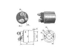 ERA 227395 solenoidinis jungiklis, starteris 
 Elektros įranga -> Starterio sistema -> Solenoidinis jungiklis
5S6511000AA, 7S5511000AA, 7S5511000AB