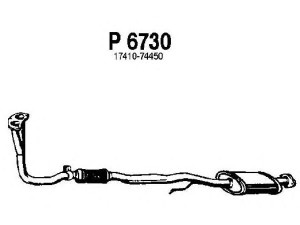FENNO P6730 išleidimo kolektorius 
 Išmetimo sistema -> Išmetimo vamzdžiai
17410-74450