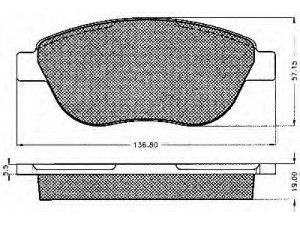 BSF 10548 stabdžių trinkelių rinkinys, diskinis stabdys 
 Techninės priežiūros dalys -> Papildomas remontas
77363341, 425222, 425235, 425253