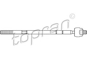 TOPRAN 301 395 vidinė skersinė vairo trauklė 
 Vairavimas -> Vairo mechanizmo sujungimai
1 024 130, 6 180 350, 91AB3L519BA