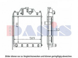 AKS DASIS 440654N radiatorius, variklio aušinimas
