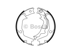 BOSCH 0 986 487 768 stabdžių trinkelių komplektas, stovėjimo stabdis 
 Stabdžių sistema -> Rankinis stabdys
58350 1CA00, 58350 38A30, 58350 3CA10