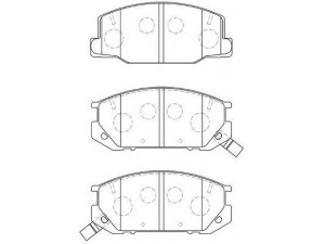 AISIN A1N092 stabdžių trinkelių rinkinys, diskinis stabdys
04465-22051, 04465-28150, 04465-28151