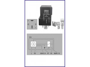 HITACHI 132060 relė, kaitinimo žvakių sistema 
 Elektros įranga -> Relė
6143688, 83BB6M092A1A, 83BB6M092AA