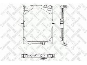 STELLOX 81-03311-SX radiatorius, variklio aušinimas
1665249, 1665349, 1676436, 1676636