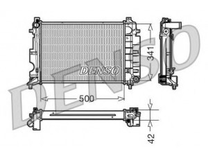 DENSO DRM25014 radiatorius, variklio aušinimas 
 Aušinimo sistema -> Radiatorius/alyvos aušintuvas -> Radiatorius/dalys
4288338, 4357927, 4729588