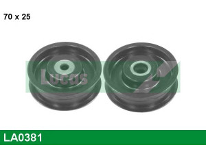 LUCAS ENGINE DRIVE LA0381 kreipiantysis skriemulys, V formos rumbuotas diržas 
 Diržinė pavara -> V formos rumbuotas diržas/komplektas -> Laisvasis/kreipiamasis skriemulys
