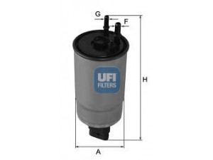 UFI 24.110.00 kuro filtras 
 Degalų tiekimo sistema -> Kuro filtras/korpusas
8200638748
