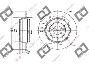 DJ PARTS BD1984 stabdžių diskas 
 Stabdžių sistema -> Diskinis stabdys -> Stabdžių diskas
42510-S9A-N00, 42510S9AN00
