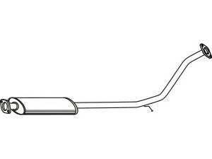 FENNO P3163 vidurinis duslintuvas 
 Išmetimo sistema -> Duslintuvas
28700-0N300