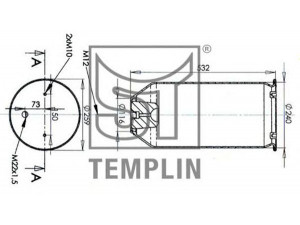 ST-TEMPLIN 04.060.6106.711 dėklas, pneumatinė pakaba
750 999 S