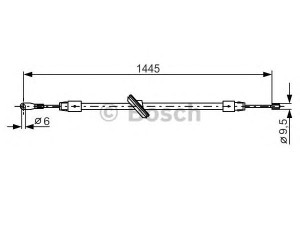 BOSCH 1 987 477 905 trosas, stovėjimo stabdys 
 Stabdžių sistema -> Valdymo svirtys/trosai
163 420 03 85, A 163 420 03 85