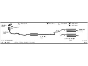 IMASAF 514000072 išmetimo sistema 
 Išmetimo sistema -> Išmetimo sistema, visa
