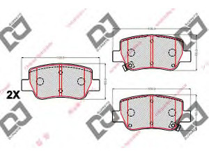 DJ PARTS BP2099 stabdžių trinkelių rinkinys, diskinis stabdys 
 Techninės priežiūros dalys -> Papildomas remontas
04466-05040, 0446605040