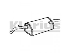 KLARIUS 220627 galinis duslintuvas 
 Išmetimo sistema -> Duslintuvas
96311390