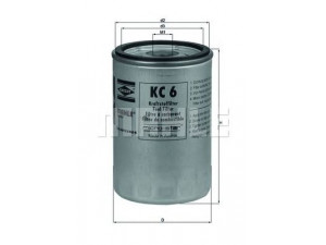 KNECHT KC 6 kuro filtras 
 Techninės priežiūros dalys -> Papildomas remontas
2762175046, 278217535, 4912911347