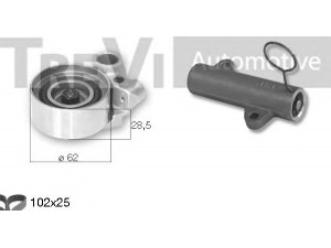 TREVI AUTOMOTIVE KD1408 paskirstymo diržo komplektas 
 Techninės priežiūros dalys -> Papildomas remontas