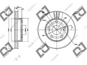 DJ PARTS BD1968 stabdžių diskas 
 Dviratė transporto priemonės -> Stabdžių sistema -> Stabdžių diskai / priedai
43512-28060, 43512-28110, 4351228060