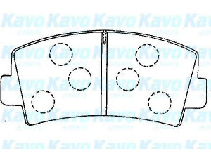 KAVO PARTS BP-4565 stabdžių trinkelių rinkinys, diskinis stabdys 
 Techninės priežiūros dalys -> Papildomas remontas
029649230, 030533325, 030533625
