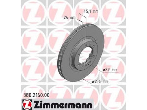 ZIMMERMANN 380.2160.00 stabdžių diskas 
 Dviratė transporto priemonės -> Stabdžių sistema -> Stabdžių diskai / priedai
MB 618 716, MB 928 697