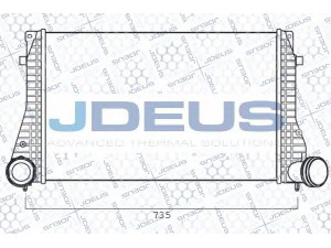 JDEUS 825M28A tarpinis suslėgto oro aušintuvas, kompresorius 
 Variklis -> Oro tiekimas -> Įkrovos agregatas (turbo/superįkrova) -> Tarpinis suslėgto oro aušintuvas
1J0145803H