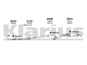 KLARIUS 750139E išmetimo sistema 
 Išmetimo sistema -> Išmetimo sistema, visa