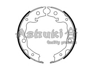 ASHUKI 1050-7501 stabdžių trinkelių komplektas, stovėjimo stabdis 
 Stabdžių sistema -> Rankinis stabdys
44060-CY025, 46540-42010, 46540-42020