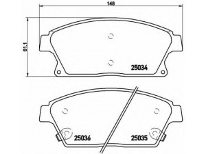 BREMBO P 59 077 stabdžių trinkelių rinkinys, diskinis stabdys 
 Techninės priežiūros dalys -> Papildomas remontas
13301234, 13412810, 1605135, 1605178