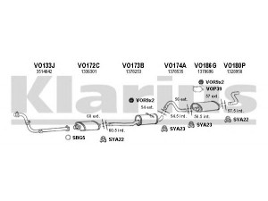 KLARIUS 960083U išmetimo sistema 
 Išmetimo sistema -> Išmetimo sistema, visa