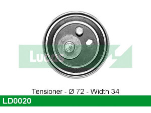 LUCAS ENGINE DRIVE LD0020 įtempiklio skriemulys, paskirstymo diržas
059109243D, 059109243J