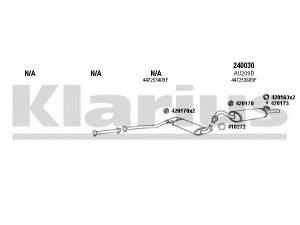KLARIUS 940302E išmetimo sistema 
 Išmetimo sistema -> Išmetimo sistema, visa