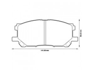BENDIX 572562B stabdžių trinkelių rinkinys, diskinis stabdys 
 Techninės priežiūros dalys -> Papildomas remontas
044650W070, 0446548080, 0446548100