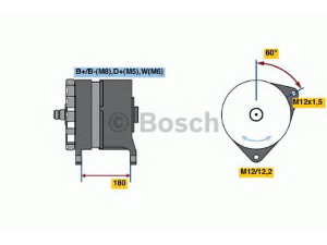 BOSCH 0 120 689 506 kintamosios srovės generatorius
