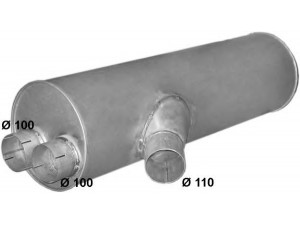 POLMO 69.88 galinis duslintuvas 
 Išmetimo sistema -> Duslintuvas
645.490.2001