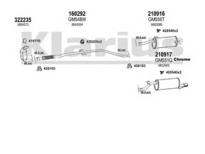 KLARIUS 391524E išmetimo sistema 
 Išmetimo sistema -> Išmetimo sistema, visa