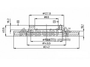 ASHUKI 0990-1050 stabdžių diskas 
 Stabdžių sistema -> Diskinis stabdys -> Stabdžių diskas
0 986 478 674/BOSCH, 09.5004.10/BREMBO