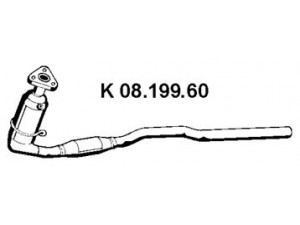 EBERSPÄCHER 08.199.60 katalizatoriaus keitiklis 
 Išmetimo sistema -> Katalizatoriaus keitiklis
58 54 195, 58 54 399, 8 54 438