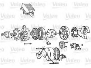 VALEO A14R39T kintamosios srovės generatorius