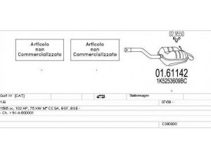 MTS C380930025110 išmetimo sistema 
 Išmetimo sistema -> Išmetimo sistema, visa