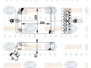 HELLA 8FV 351 211-651 garintuvas, oro kondicionierius 
 Oro kondicionavimas -> Garintuvas
6461 C0, 95 661 713