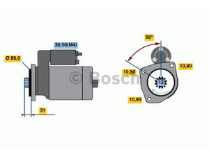 BOSCH 0 001 241 023 starteris