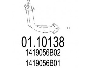 MTS 01.10138 išleidimo kolektorius 
 Išmetimo sistema -> Išmetimo vamzdžiai
1419056B01, 1419056B02