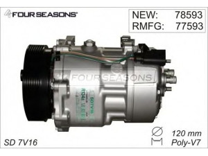 STANDARD F4-78593 kompresorius, oro kondicionierius 
 Oro kondicionavimas -> Kompresorius/dalys
1J0 820 803E