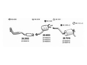 ASSO ART1362 išmetimo sistema 
 Išmetimo sistema -> Išmetimo sistema, visa